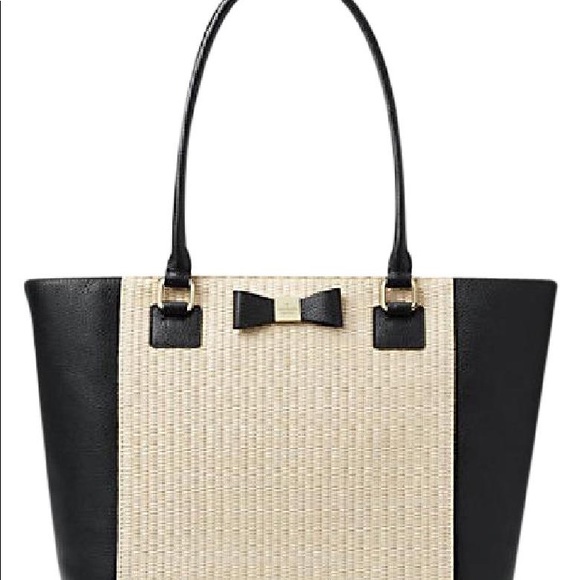kate spade Handbags - COPY - Kate spade straw Francis renny drive tote